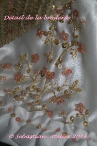 Détail de la broderie